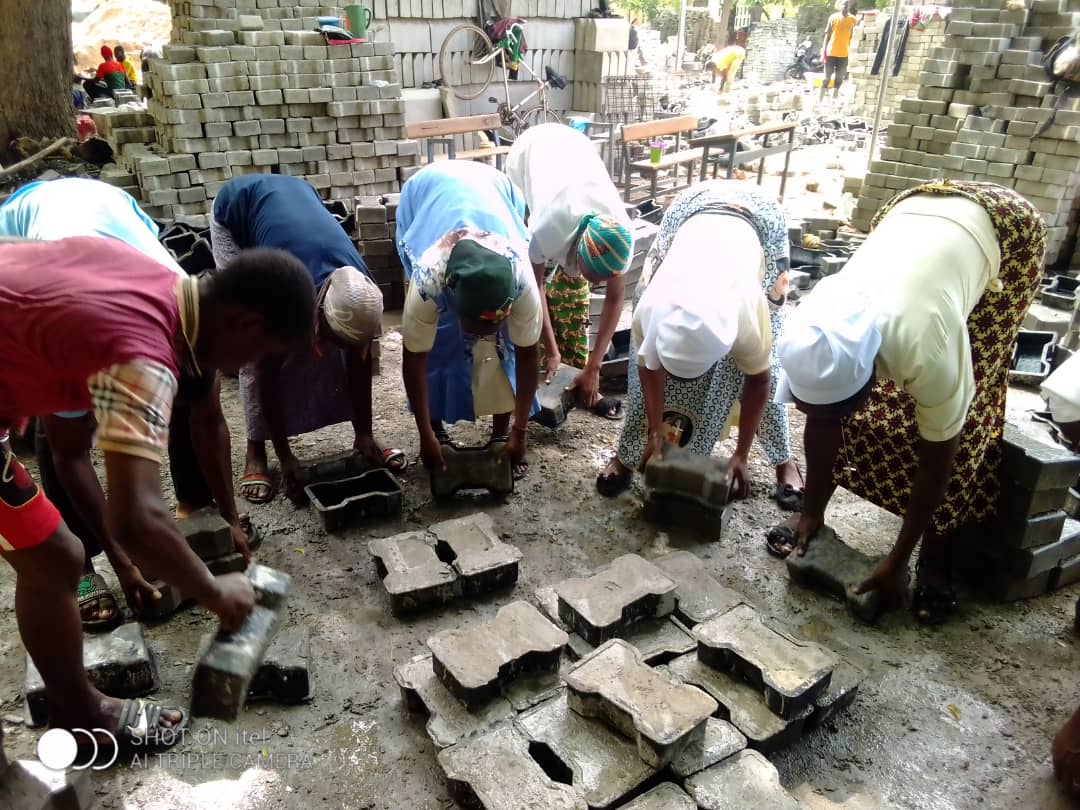 Confection de pavées 