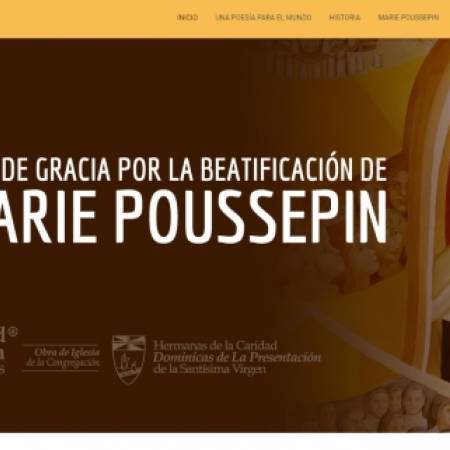 The Universidad Católica de Manizales builds a website to celebrate the 25th anniversary of the beatification of Marie Poussepin