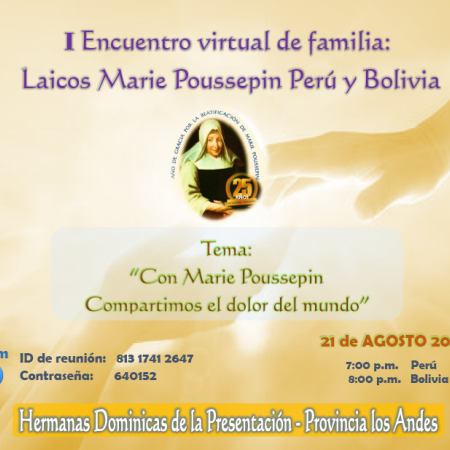 I rencontre virtuelle de la famille : Laïcs Marie Poussepin Pérou et Bolivie